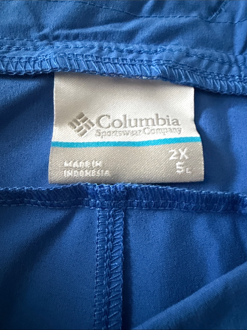 Columbia PFG Women's Bright Blue Omni-Shade Court 5" Shorts w/Pockets 2X ❤️ - Picture 5 of 10